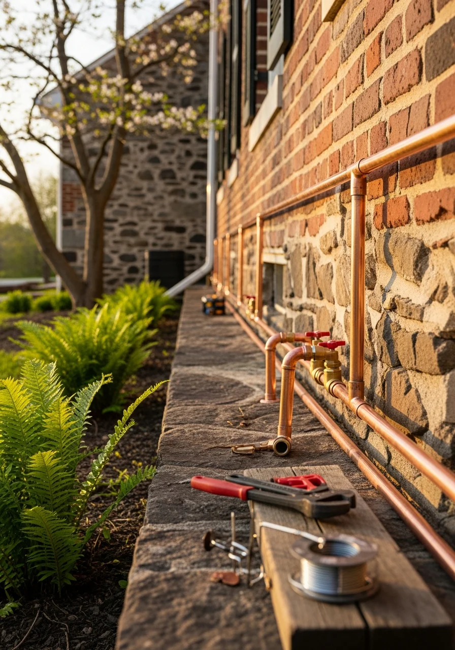 Professional work in progress on a Dinwiddie property, showing skilled execution and attention to quality craftsmanship.