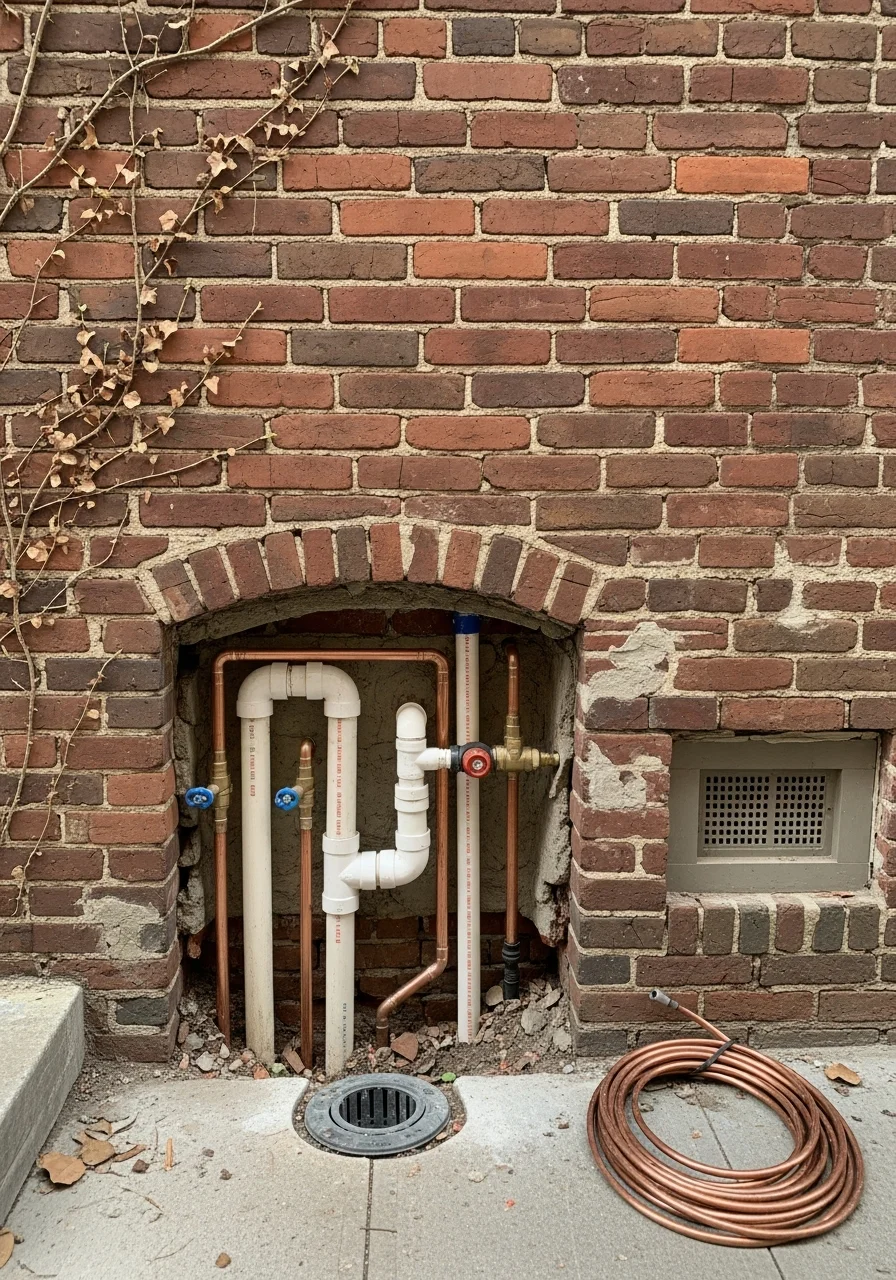 Skilled technician performing detailed foundation work on a Richmond property, demonstrating precision and professional craftsmanship.
