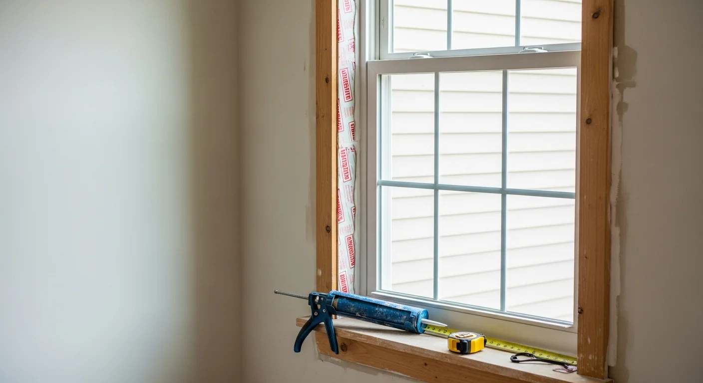 A newly installed replacement window on the exterior of a single family home in King William, VA, with clean framing and no visible gaps or weathering. The surrounding siding and trim are intact, showing a finished installation.